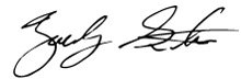 Zach Scheidt's Signature